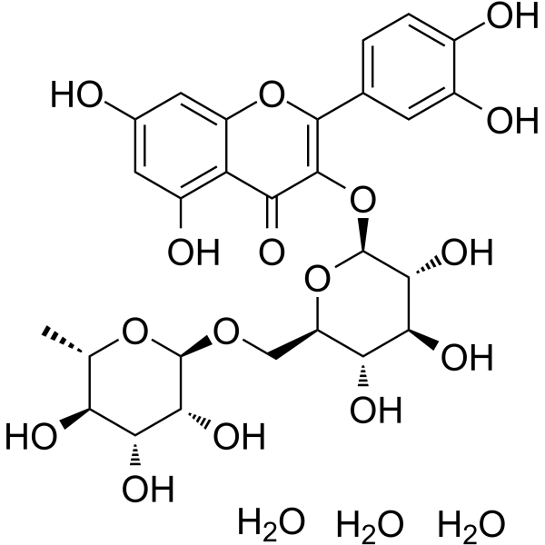Rutin trihydrate (Rutoside trihydrate; Quercetin 3-O-rutinoside trihydrate) 2502